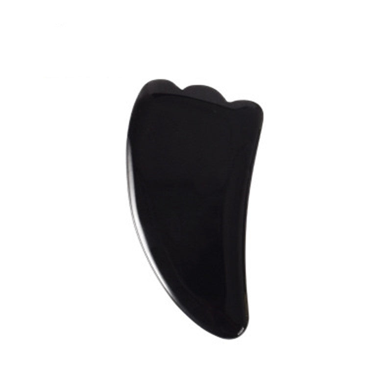 Roller Visage et Gua Sha Masseur Opalite et Obsidienne, Outil de Massage Facial SkinovaWoman™